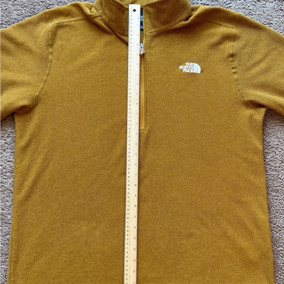 The North Face Mustard Yellow Zip Up Sweater - Picture 3 of 6